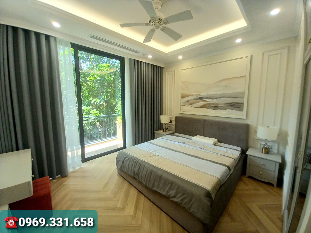 Căn Biệt Thự 300m2, 6 phòng ngủ,đầy đủ đồ đẹp bên khu BT Đảo Ecopark cần cho thuê 12