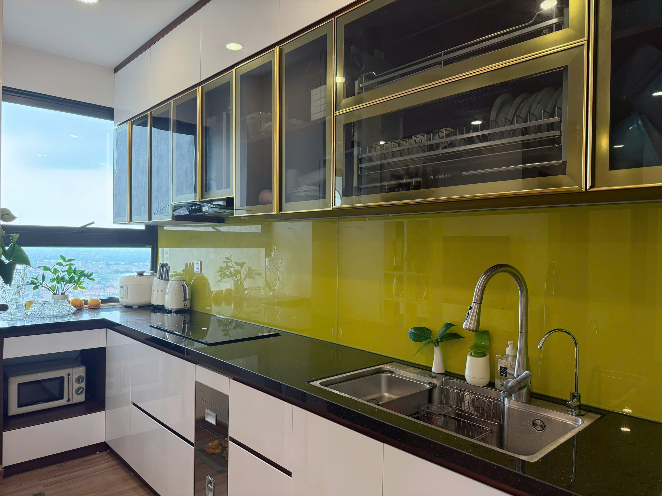 Căn hộ 3 phòng ngủ, đầy đủ đồ ,tầng cao bên tòa Sp Skyoasis Ecopark cho thuê 2