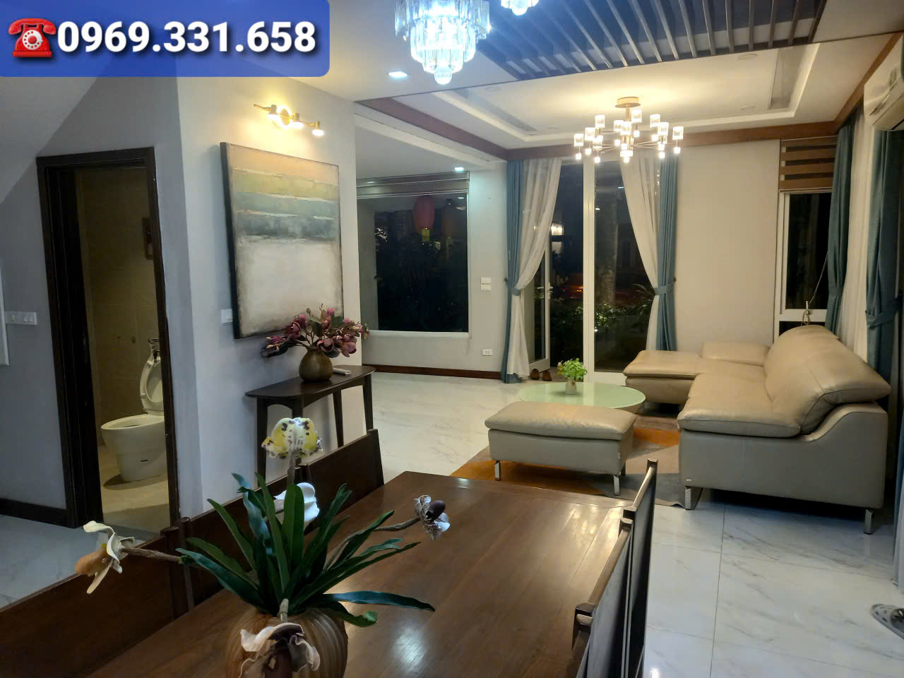 Cho thuê căn BTSL sân vườn, 3 phòng ngủ, đủ đồ đẹp bên Vườn tùng Ecopark 15