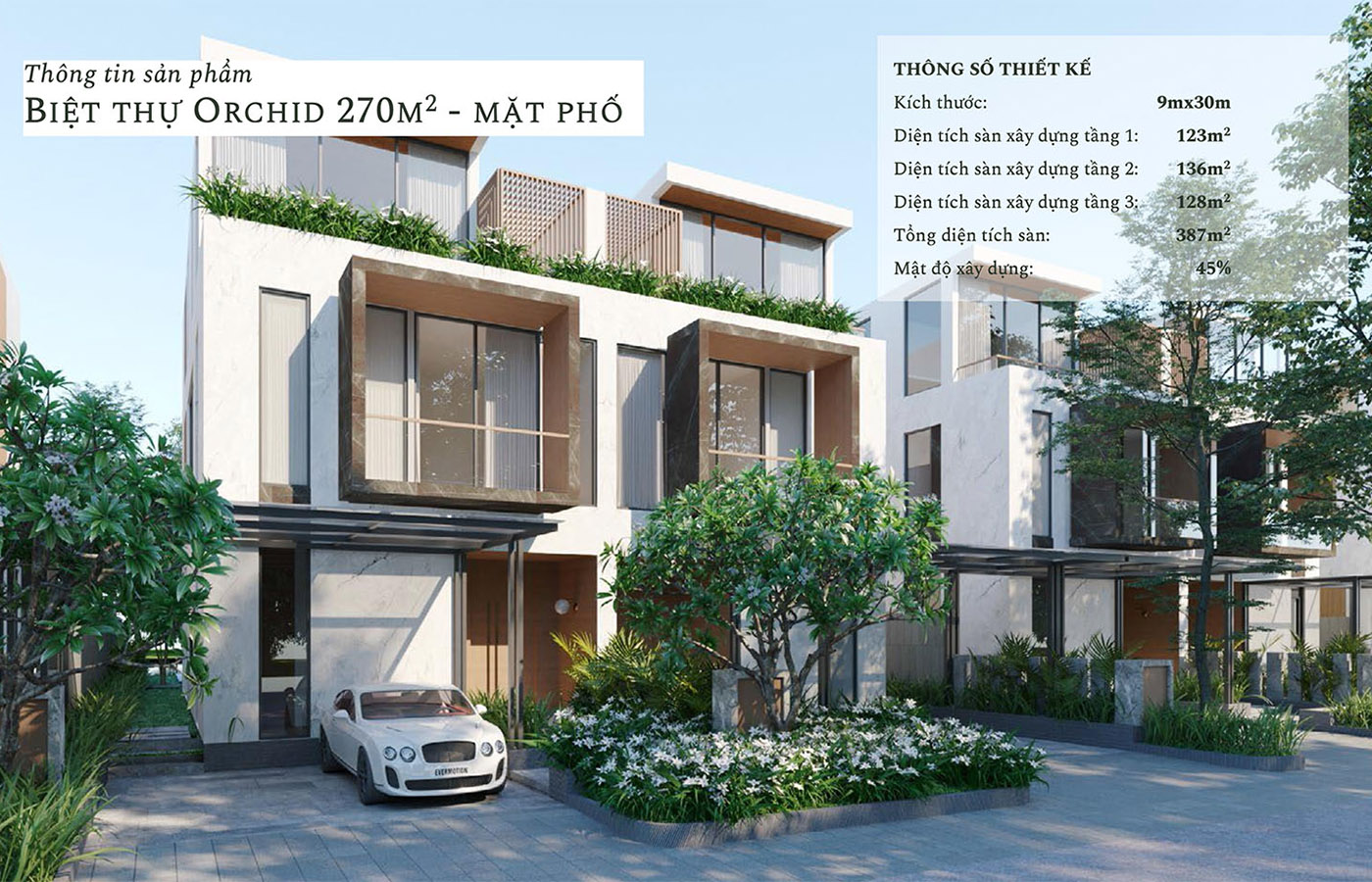 Cần bán căn Biệt thự song lập 270m2, hướng Đông Nam bên Đảo 1 The Island Ecopark