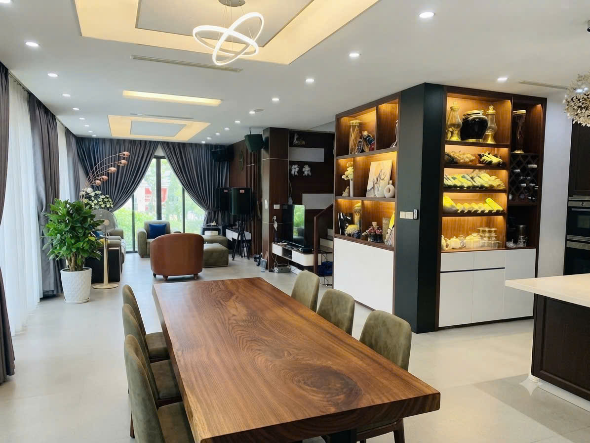 Cho Thuê Biệt Thự Song Lập Mimosa Ecopark - Sân Vườn, 4 Phòng Ngủ, Full Nội Thất Cao Cấp