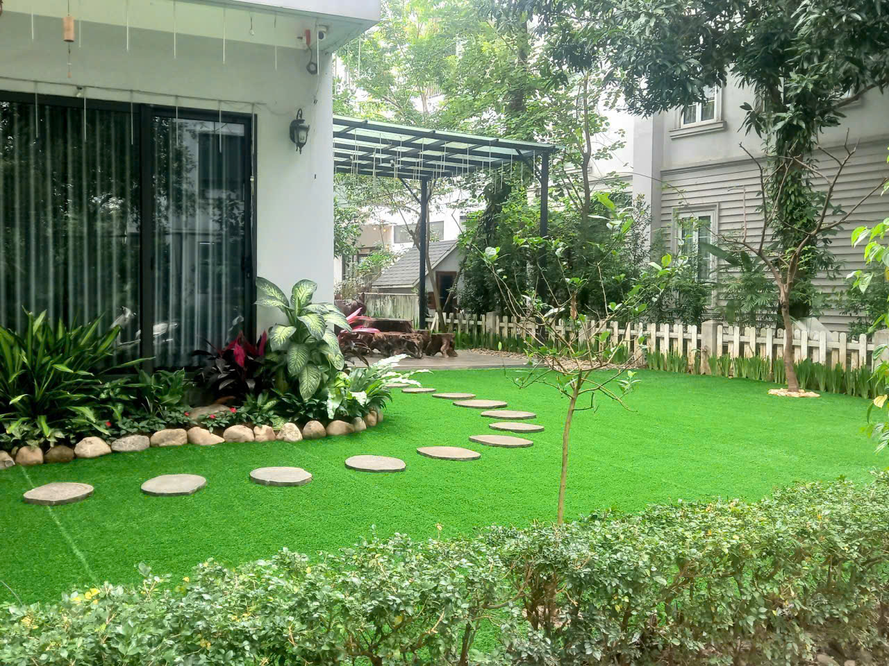Cho thuê BTSL Park River Ecopark 260m2 | Sân vườn rộng, 5PN, Full đồ.Giá tốt nhất khu